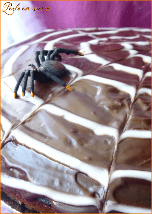 Gâteau d'Halloween facile (zebra cake)