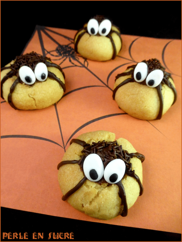 Biscuits sablés araignées {Halloween}