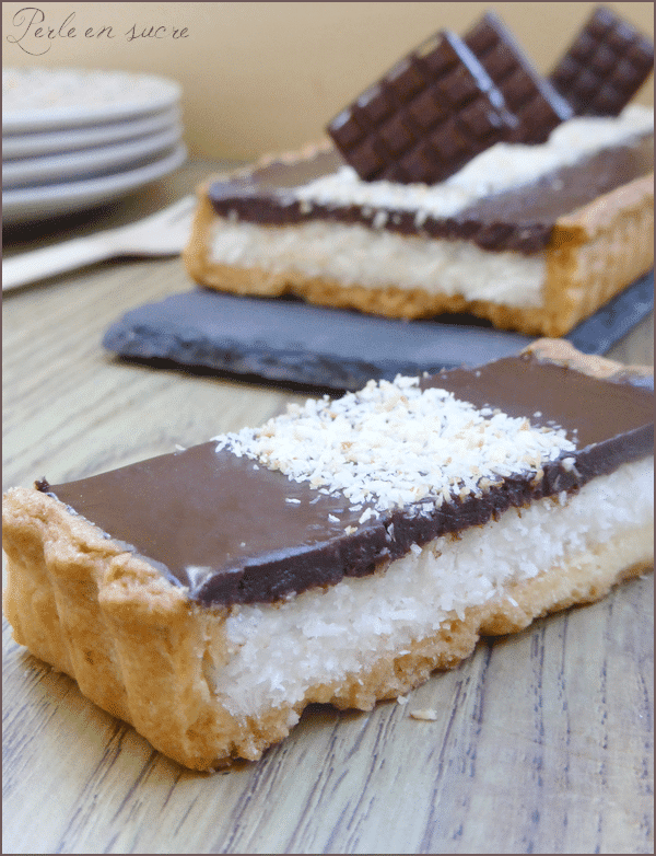 tarte coco chocolat vegan