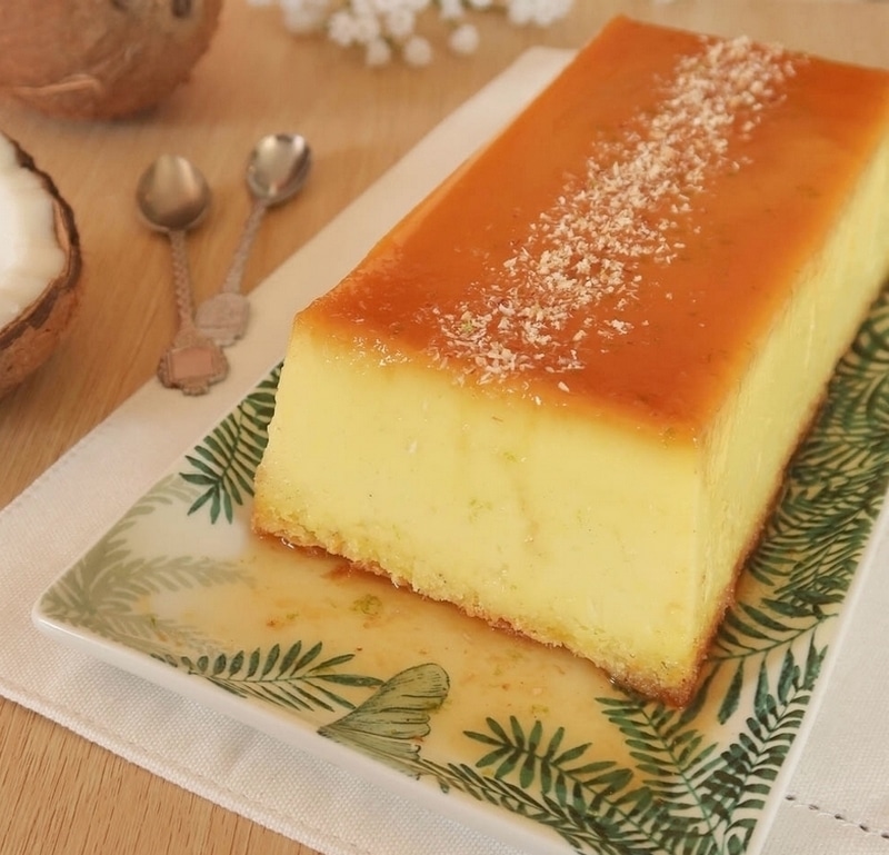 Flan coco (ou flan Antillais) sans oeufs vegan
