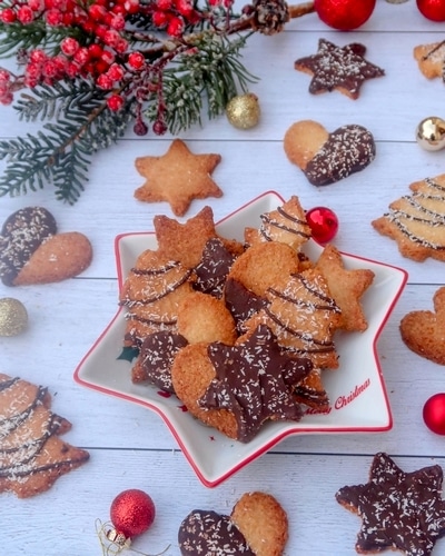 Recette de sablés coco chocolat vegan