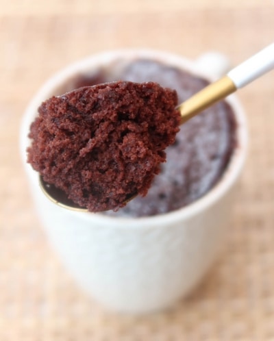 Mug cake moelleux au chocolat {vegan}
