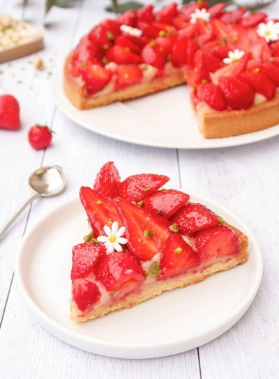 Tarte aux fraises {vegan}