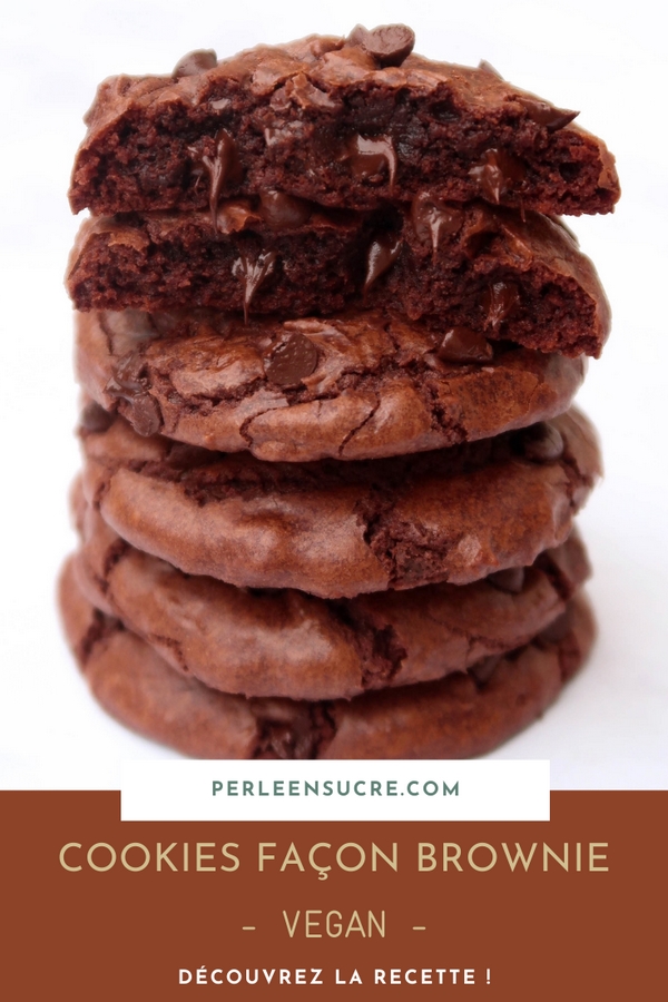 Cookies façon brownie au chocolat {vegan}