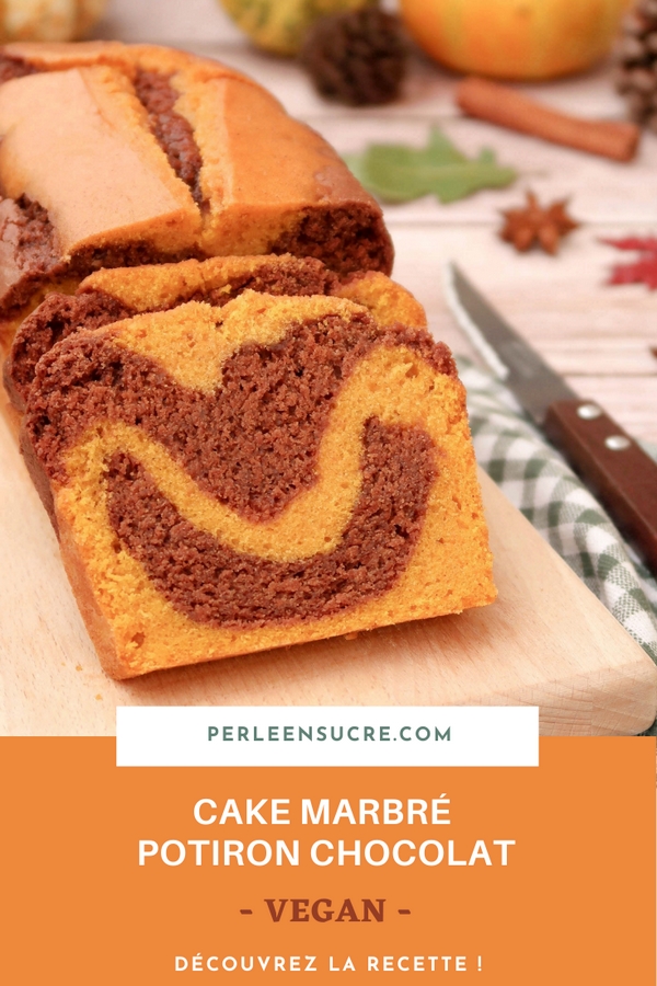 Cake marbré potiron chocolat {vegan}