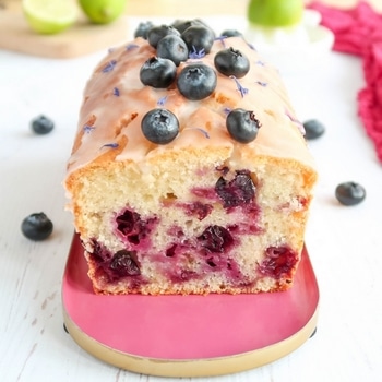 cake citron vert myrtille vegan UNE
