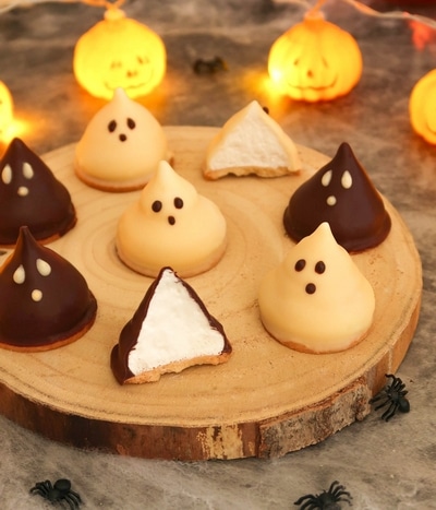Melo-cakes fantômes {Halloween}