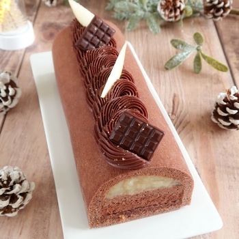 buche poire chocolat vegan UNEE