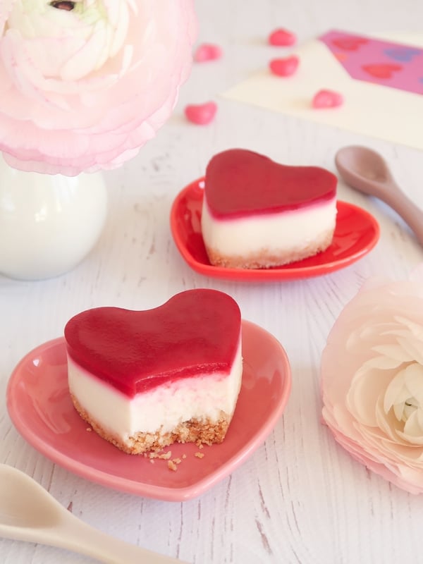 "Cheesecake" rose et framboise {Saint Valentin}