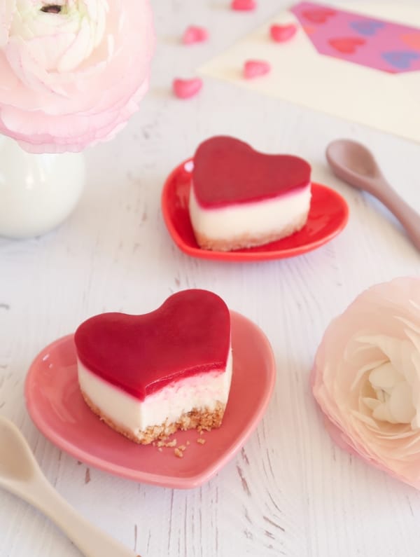 Cheesecake rose framboise vegan saint valentin
