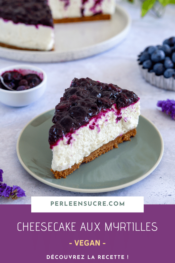 cheesecake aux myrtilles PINTEREST