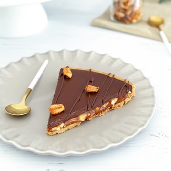 tarte chocolat caramel cacahuète UNE