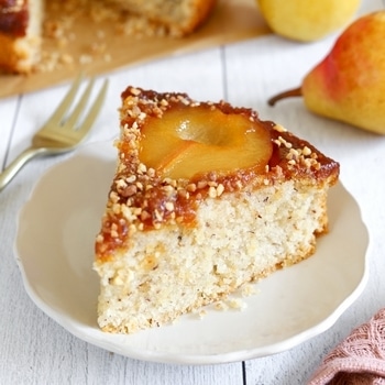 gateau poire noisette UNE
