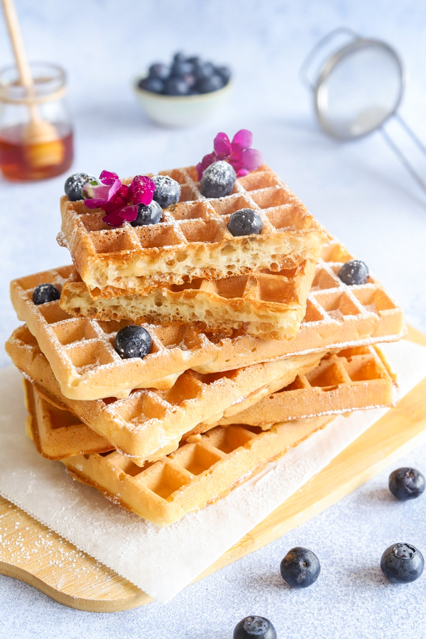 Gaufre sans oeuf sans lait